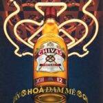 Kiểu dáng thiết kế đột phá và mạnh mẽ và cá tính cho rượu Chivas 12 năm