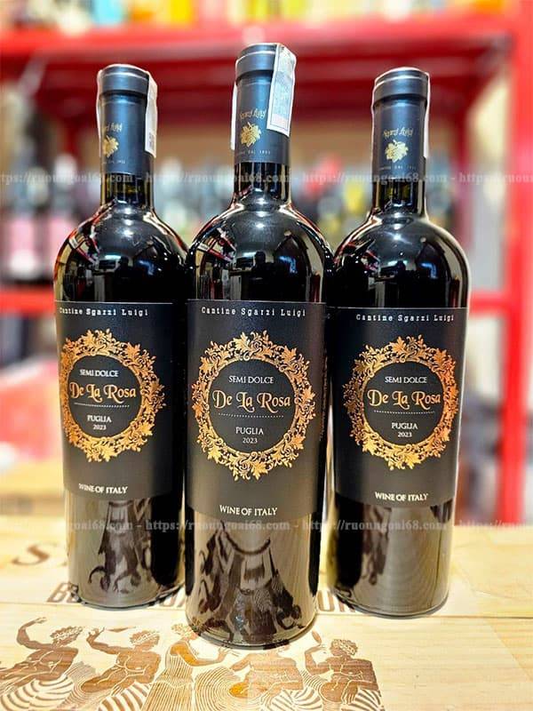 Rượu Vang Ngọt De La Rosa Puglia 3 Rượu Vang Ngọt De La Rosa Puglia