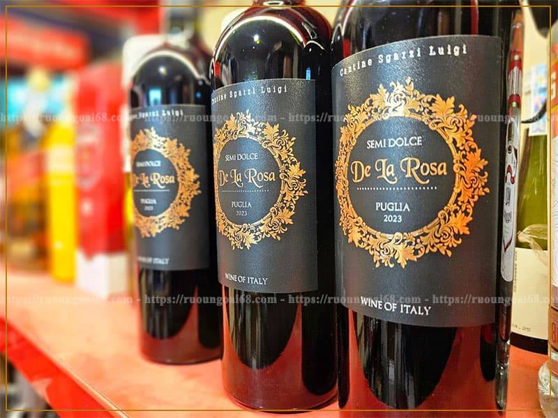 Rượu Vang Ngọt De La Rosa Puglia 1 Rượu Vang Ngọt De La Rosa Puglia
