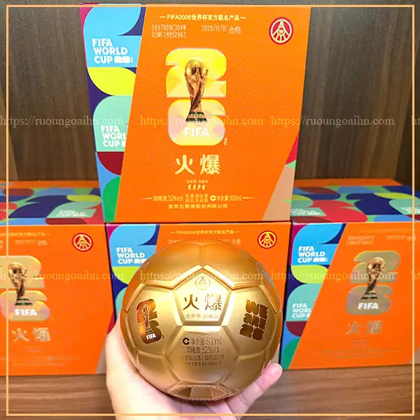 Rượu Ngũ Lương Dịch 500ml Bản FIFA World Cup 2026 3 giá rượu Rượu Ngũ Lương Dịch 500ml quả bóng fifa