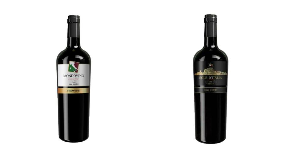 Hai chai rượu vang Ý Mondovino Chát và Sole d'Italia giá 165.000đ