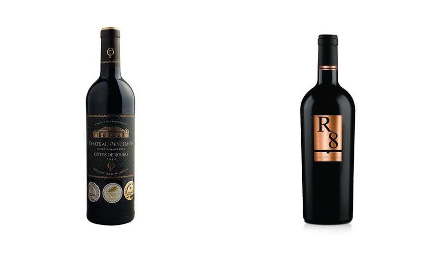 Rượu vang Pháp Chateau Peychaud và vang Ý R8 — phân khúc biếu tặng cao cấp