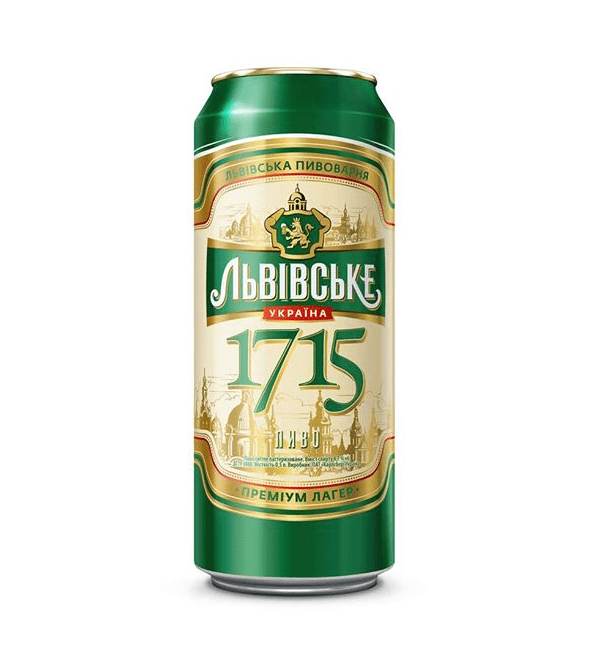 Lon bia Lvivske 1715 500ml thương hiệu Ukraine lâu đời