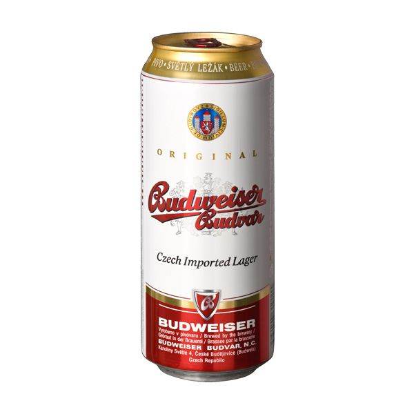 Lon bia Tiệp Budweiser Budvar dung tích 500ml