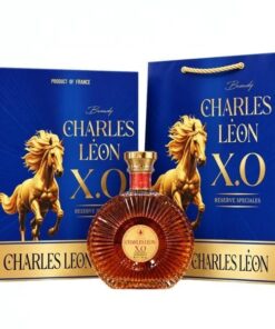 Rượu Charles Leon XO hộp quà xanh ngựa vàng