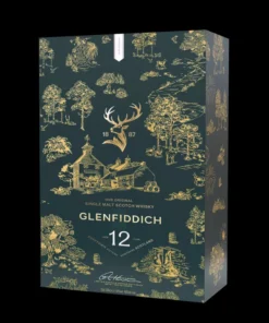 Hộp quà Glenfiddich 12 kèm 2 ly