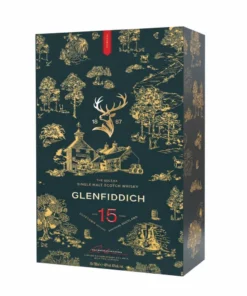 Hộp quà Glenfiddich 15 kèm 2 ly