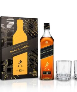 Hộp Quà Tết Johnnie Walker Black Label Kèm 2 Ly