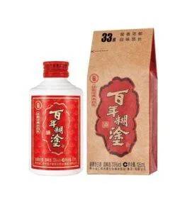 Rượu Bách Niên Hồ Đồ nhãn đỏ 33 độ 125ml kèm hộp giấy