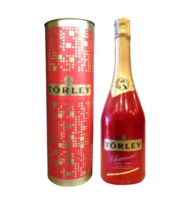 Chai rượu Torley đỏ sâm banh Hungary giá tốt